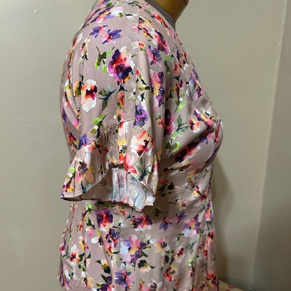 Dolan Left Coast Collection x Anthropologie “Mitzi” Floral Blouse Oversized XS - Picture 4 of 12